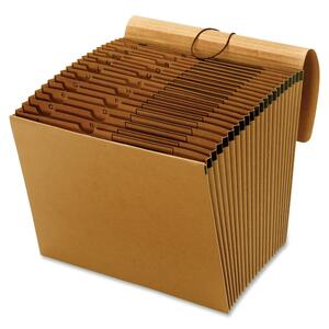 GLOBE-WEIS A-Z Accordion Kraft Expanding File - 10" x 12" - 1 Each - Kraft