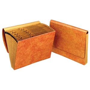 GLOBE-WEIS Accordion Kraft Expanding Monthly File - 10" x 12" - 1 Each - Kraft