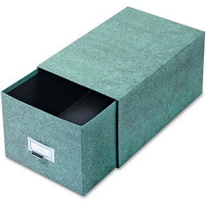Globe-Weis Heavy duty Index Card Storage Drawer - Internal Dimension 6" Height x 9" Width x 14.5" Depth - Fiberboard - Green