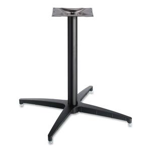 Iceberg OfficeWorks Round Base x 28" - Aluminum, Steel - Black Base