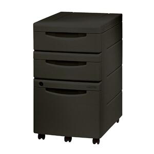 Iceberg Aspira Underdesk Mobile Pedestal File - 3 Drawer - 5 - Plastic, Steel - 16.5" x 22" x 28" - Black