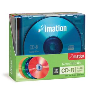 Imation 40x CD-R Media - 700MB - 120mm Standard - 10 Pack Slim Case
