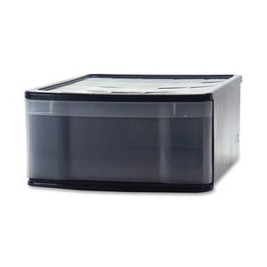 Iris Stacking Drawer - 7.25gal - External Dimensions 8.12" Height x 19.75" Width x 15.75" Depth - Black