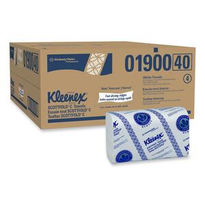 Kimberly-Clark Scottfold Kleenex Paper Towel - Paper Towel - 120 Per Pack - 8.12" x 12.43" - White