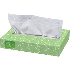 Kimberly-Clark Surpass Facial Tissue - Facial Tissue - 2 Ply - 100 Per Box - 8.5" x 7.88" - White