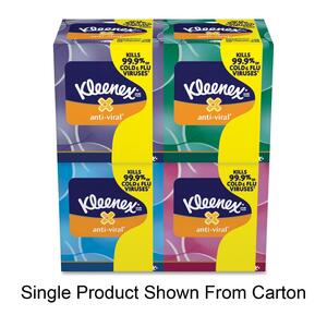Kimberly-Clark Kleenex Anti-Viral Facial Tissue - Facial Tissue - 75 Per Box - 8.44" x 8.62" - White
