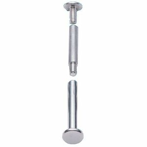 CLI Aluminum Screw Posts - 0.5" Length - 0.19" Diameter - For Binding - Aluminum - 100 / Box - Silver
