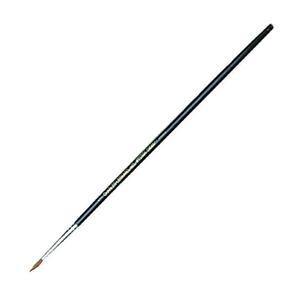 CLI Round Camel Hair Paint Brushes - 12 Brush(es) - N0.1 - Aluminum Ferrule - Wood Handle - Black