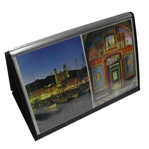 Lion Flip-N-Tell Display Easel Book - Ledger - 11" x 17" - 40 Chart Capacity - 1 Each - Black