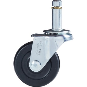 MASTER Standard Casters 2" Stem C - 2" - 75lb per Caster - Steel - Black, Chrome