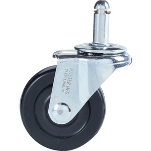 MASTER Standard Casters 2" Stem K - 2" - 75lb per Caster - Steel - Black, Chrome