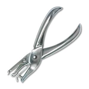 McGill Metal Gem Ticket Punch - 1 Punch Head(s) - 0.12" - 2.5" - Chrome