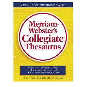 Hardback Collegiate Thesaurus, 894 Pages, 7-3/8"x9-7/8"