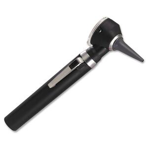 MABIS Piccolight Mini Fiber Optic Otoscope - 4mm Tip Size - 3x Magnification - 2 x AA Battery - Black