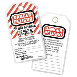 Master Lock Do Not Operate ID Tag - 12 x Tag