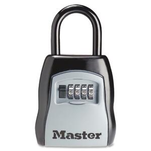 Master Lock Select Access 5400 Key Storage Security Lock - 4 Digit - Steel Shackle, Metal Body - Black, Silver