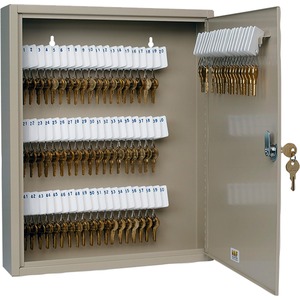 MMF Uni-Tag 80 Key Cabinet - 14" x 3.13" x 17" - Steel - 5 Drawer(s) - Sand