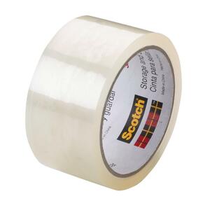 3M Tartan Package Sealing Tape - 1.88" Width x 164ft Length - 3" Core - 1 Roll - Clear
