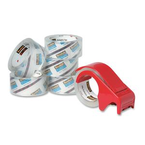 Scotch Premium Performance Packaging Tape with Handheld Dispenser - 1.88" Width x 164' Length - 3" Core - Dispenser Included - 6 / Pack - Clear