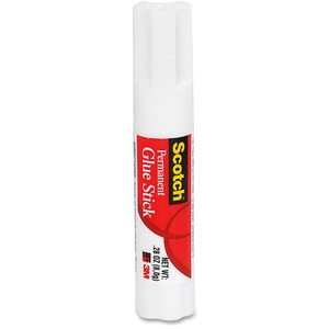 3M Adhesive Glue Stick - 0.28oz - 1 Each - White