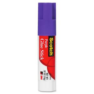 3M Permanent Adhesive Glue Stick - 0.45oz - 1 Each - Purple