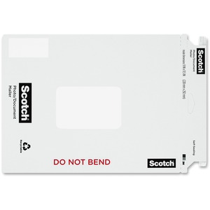 3M Photo/Document Mailers - 9" x 11.5" - Self-sealing - 1 Each - White