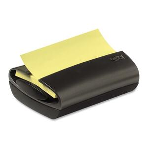 3M Post-it Professional Weighted Notes Dispenser - 3" x 3" - Black