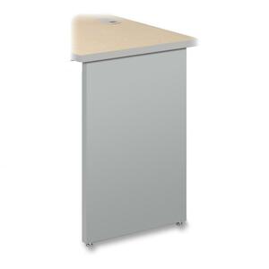 Maxon Right Leg End Support - 24" Depth x 28" Height - Steel - Gray