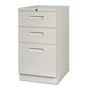 Maxon Steel Full Height Pedestal - 14.31" x 19.62" x 28" - Steel - 2 x Box, 1 x File Drawer(s) - Gray