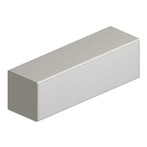 Maxon Parallel Overhead Storage Cabinet - 48" x 14" x 14.5" - Steel, Aluminum - Security Lock, Scratch-resistant - Gray, Silver Gray