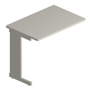 Maxon Worktable Return - Drawer, Drawer - 24" x 36" x 30" x 1" - Steel - Gray
