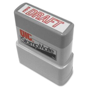 OIC Pre-Inked Draft Message Stamp - Red