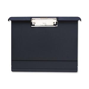 OIC Landscape Clipboard - 12.5" x 9.75" - Low-profile - Plastic - Charcoal