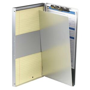 OIC Side Loading Storage Clipboard - 30 - 8.5" x 14" - Aluminum