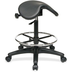 Office Star ST205 Backless Saddle Seat Stool