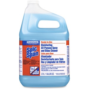 P&G Spic & Span Cleaner Disinfectant - Liquid Solution - 1gal - Blue