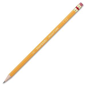 Paper Mate Mirado Classic Pencils with Eraser - # 2.5 Pencil Grade - Yellow Barrel - 12 / Dozen