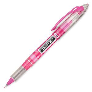 Paper Mate Liquid Expresso Pen - Pink Ink - Translucent Barrel - 1 Each