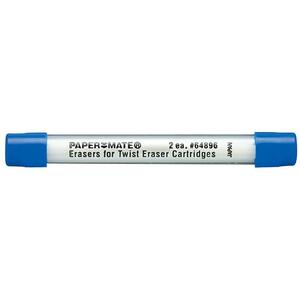 Paper Mate Eraser Refill For Mechanical Pencils - Lead Pencil Eraser - 2 / Tube - White