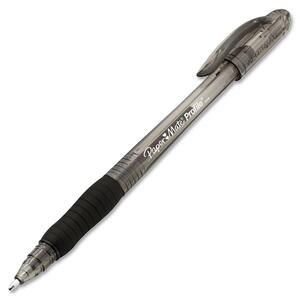 Paper Mate Profile Stick Smooth Pens - Pen Point Size: 1.4mm - Ink Color: Black - Barrel Color: Translucent - 12 / Dozen