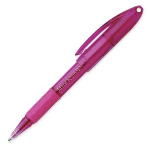 Pentel Mini RSVP Ballpoint Pen - Pink Ink - Pink Barrel - 1 Each