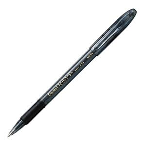 Pentel Razzle-Dazzle RSVP Ballpoint Pen - Black Ink - Gray Barrel - 1 Each