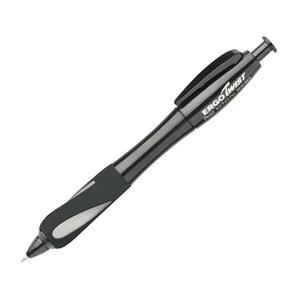 Pentel ErgoTwist Grip Pen - Black Ink - Onyx Barrel - 1 Each