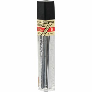 Pentel Super Hi-Polymer Lead - 0.5mm - Fine Point - B - BlackPentel Mechanical Pencil 12 / Tube