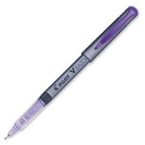 Pilot Liquid Ink Razor Point Pen - 0.3 mm Pen Point Size - Purple Ink - Clear Barrel - 12 / Box