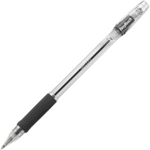Pilot Easytouch Pen - Ink Color: Black - Barrel Color: Clear - 12 / Dozen