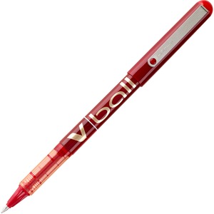 Pilot V-Ball Liquid Ink Pen - Red Ink - Red Barrel - 1 Dozen