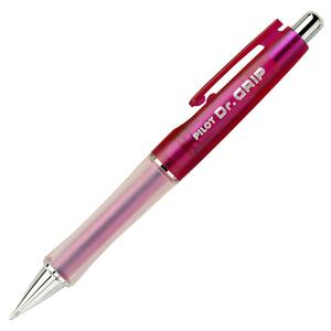 Pilot Dr. Grip Neon Retractable Ballpoint Pen - Black Ink - Fluorescent Pink Barrel - 1 Each