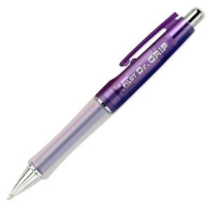 Pilot Dr. Grip Neon Retractable Ballpoint Pen - Black Ink - Neon Purple Barrel - 1 Each