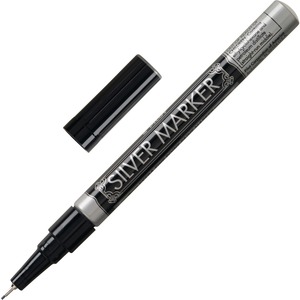 Pilot Gold Extra-Fine Creative Marker - Silver Ink - Silver Barrel - 1 Each